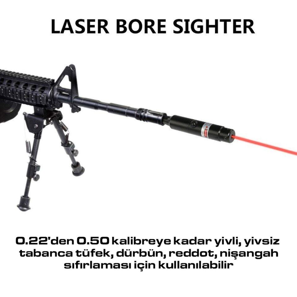 VECTOR Red Lazer Bore Sight Collimator Dürbün Sıfırlama Lazeri
