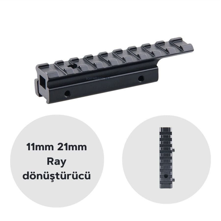 Dürbün Rayı çeviricisi 11mm'den 21m'ye