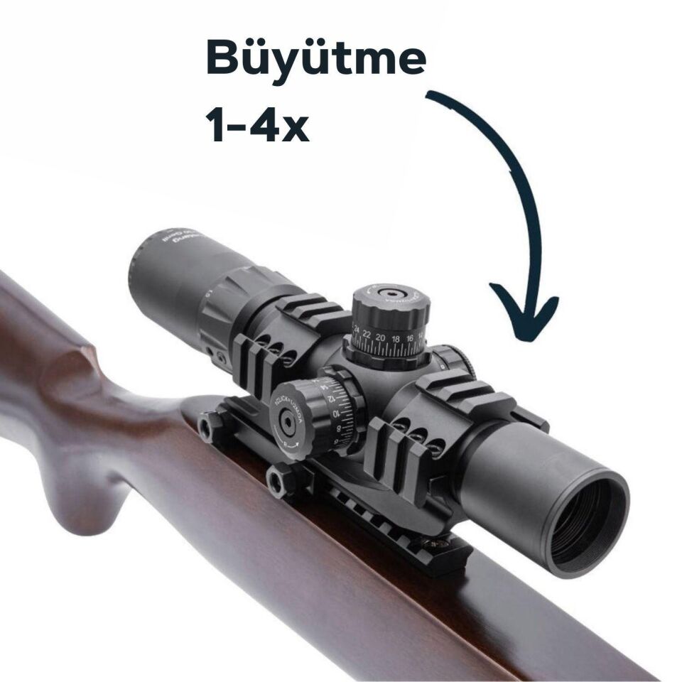 Vector Optics Mustang Gen II 1-4x30 SFP Tüfek Dürbünü