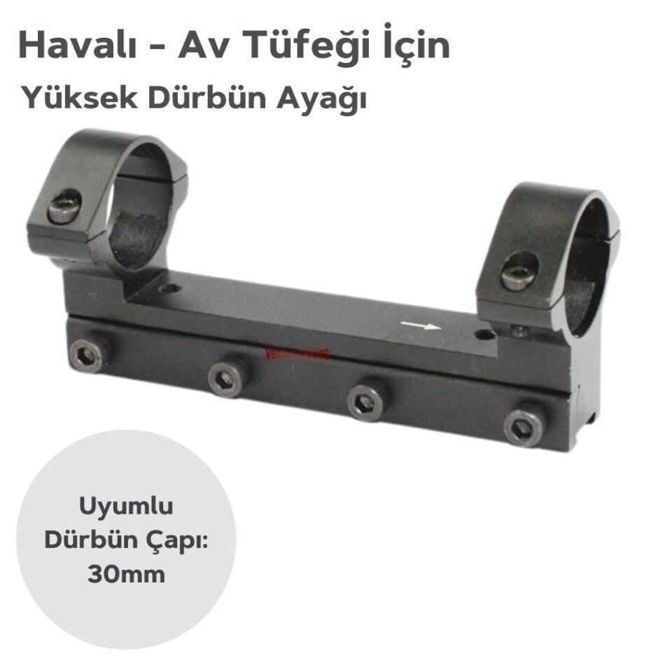Havalı Tüfek Tek Parça YÜKSEK Dürbün ayağı