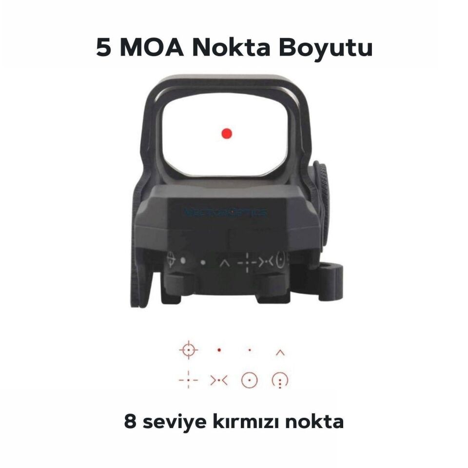 Vector Optics Omega 8 Reticle Multi-Reticle Economic Red Dot Nişangah