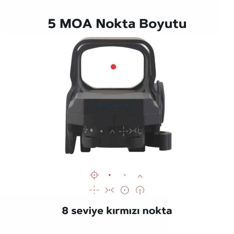 SCRD-04SI Vector Optics Omega 8 Reticle Economic Red Dot Nişangah