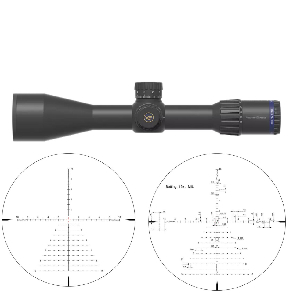 Vector Optics TAURUS GENII 4-32X56 ED SFP 34MM TÜP Tüfek Dürbünü SCOL-56
