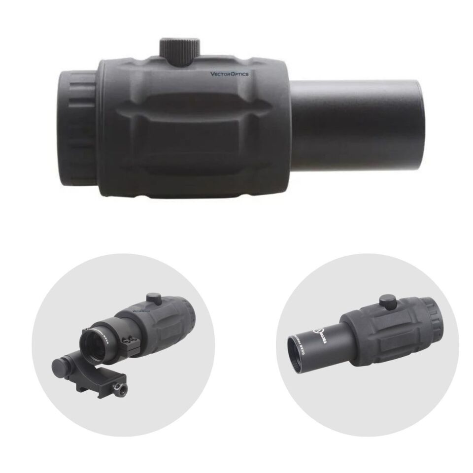 VECTOR Ayarlanabilir 5x26 MAGNIFIER Flip Slide Mount Yakınlaştırıcı SCMF-15