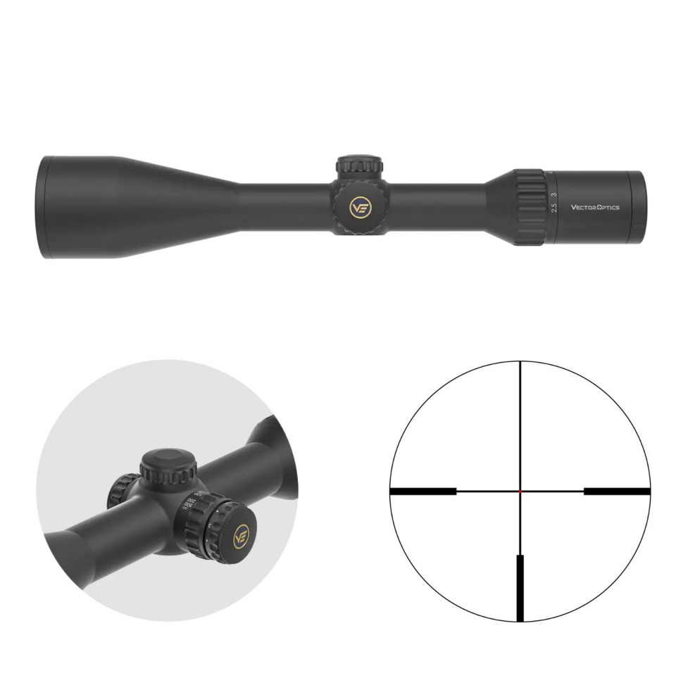 Vector Optics Continental x6 2.5-15x56 Fiber Tüfek Dürbünü - SCOM-47